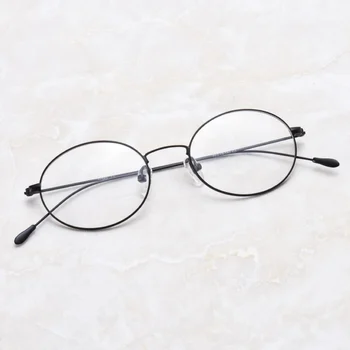 Preprost ovalne očala moški letnik očala pregleden majhne očala ženske brisanje očal okvir optičnega recept