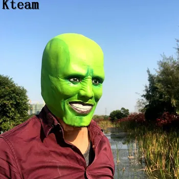 Vroče Novih !!!!Je Jim Carrey Filmov Masko Cosplay Zeleno Masko, Kostum Za Odrasle Pustna Obraz Halloween Maškarada Stranka, Cosplay Masko