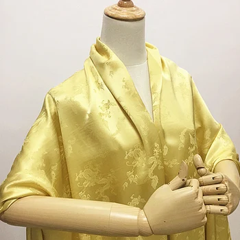 Jacquardske zlati zmaj in phoenix design, čiste svile tkanine, visoko kakovost,SFF136