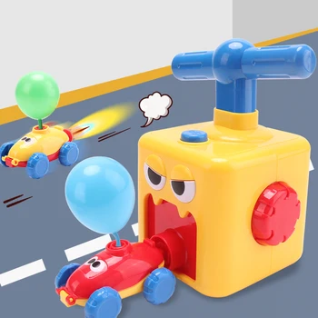 Zračna Moč Balon Avto Igrača Notranje Moči Balon izstrelitev Izobraževanje, Znanost Eksperiment Sestavljanke Zabavno Igrače za Otroke