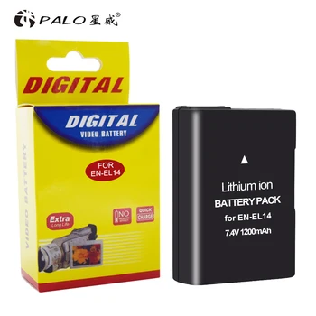 2PCS SL-EL14A EN-EL14 ENEL14 baterijo fotoaparata+LCD USB Dvojni Polnilec za Nikon D3100 D3200 D3300 D3400 D3500 D5600 D5100 D5200 P7000