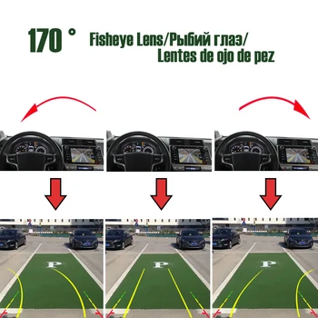 Prtljažnik Ročaj Pogled od Zadaj Kamero 170° HD Parkiranje Kamera Dinamični Poti Line, Nočno Vizijo Za Ford Focus 2012 2013 Osredotočiti 3 mk3