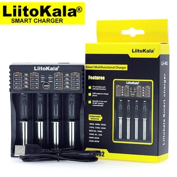 Novo Liitokala Lii-402 202 100 polnilec, baterijo 18650 3,7 V 26650 16340 18650 NiMH baterija litij - + 5V 2A plug