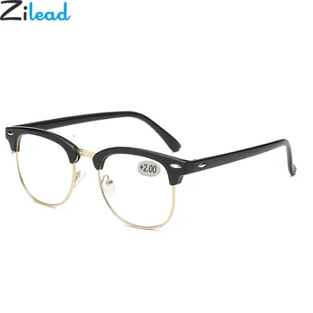 Zilead Classic Black Pol Okvir TR90 Obravnavi Očala Ženske&Moških Presbyopic Očala Očala Za Starše +1.0+4.0 Unisex