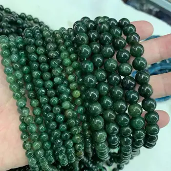 6 mm 10 mm afriške jade kamen, naravni biseri gemstone kroglice DIY svoboden kroglice za nakit, izdelava sklop 15