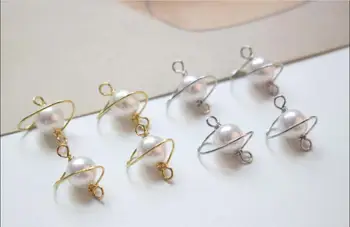 Novo 30pcs/veliko kroglice jedro dekoracijo bakrena žica za navijanje risanka sat obliko plavajoče locket čare diy nakit, pribor