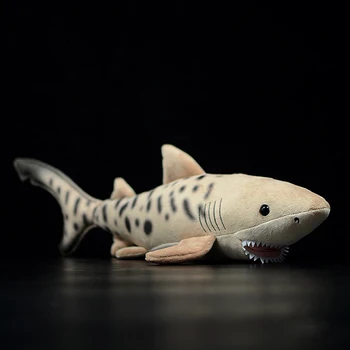 52 CM Dolgo, Mehko Resničnem Življenju Tiger-shark Plišastih Igrač Veren Morske Živali Bullhead Shark Plišaste Igrače Darila Za Otroke