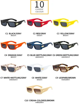 Nove luksuzne blagovne znamke ozko strani kvadratku moška sončna očala moda božansko osebnost barve ženska sončna očala Oculos De Sol