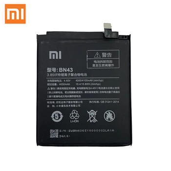 Xiao Mi Baterija BN43 Redmi Note4 Note4X Za Xiaomi Redmi Opomba 4X / Opomba 4 Globalni Snapdragon 625 Zamenjava 4100mAh + Brezplačna Orodja