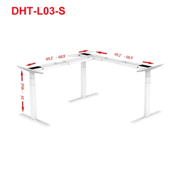 Električni L-type tabela dvigalo desk dviganje stolpec smart nastavljiva Višina contorol pomnilnik Tri stopala neslišno Odklonijo nazaj