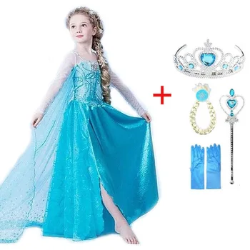 Elsa obleko po meri narejen Film, cosplay Obleko Elza Kostum Congelados fantasia Vestido Roupas infantil meninas disfraz princesa
