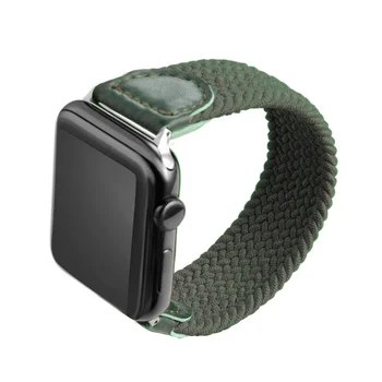 Trak Za Apple Watch Elastične Zanke Tkanine Najlon Trak Serije 6/MP/5/4/3/2/1 Zapestnica Modra Rdeča Črna Zelena, Roza Barve Za iWatch