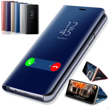 Ogledalo Primeru Telefon Za Huawei P 30 P30 P20 Pro Lite Smart 2019 Kritje Na Mate20 Mate 20 lite Pro Podporo Flip Usnjena torbica