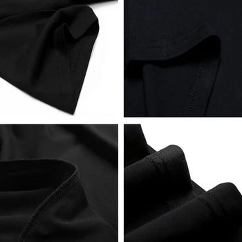 Priložnostne Crewneck Ženske/Moški zgornji deli oblačil Modnih Oblačil Majico Visoko Kakovost Bombaža Dekle tshirts Da Črna je Osvetljeno T-Shirt Unisex Tees