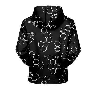 Vroče Prodaje Znanost Formula 3D otroci Hoodies sweatshirts Pisane Tiskanja Človek, Ženska ulične Smešno, Matematike, kemije, Logistike Vrhovi