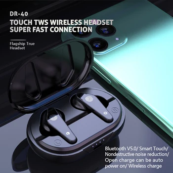 TWS Brezžične Bluetooth Slušalke Slušalke Digitalni Zaslon Bluetooth V5.0 Nepremočljiva Prostoročno Čepkov Slušalke Z Mikrofonom