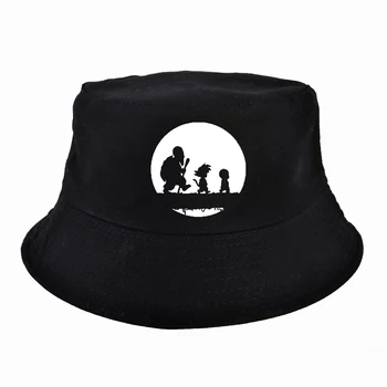 Blagovne znamke Japonske Anime Goku Moški Oče klobuk Anime Moških Smešno Hip Hop ribič skp Japonski Velemojster hobiji Design vedro klobuk