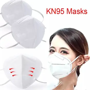 Hitra Dostava KN95 Dustproof Anti-fog In Dihanje Maske Filtracija Usta Maske 5-Plast Usta Žarilna Kritje masko