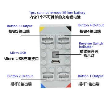 Cada Moc V Litijeve Baterije 4 Kanal 2.4 G Daljinski upravljalnik RC USB Charge 8878 8880 8881 Gradnik Primerni Za logoes Tehnika