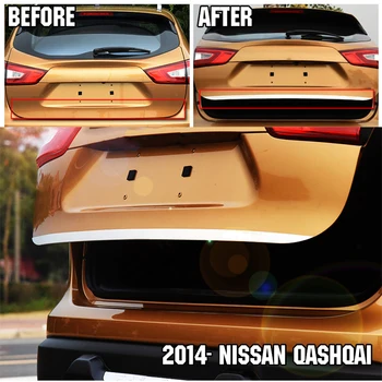 Zadaj Prtljažnik Chrome Rep Vrata, Vrata, Pokrov Trim Modeliranje Plošči Styling Nalepke Okrasimo Primerni Za Nissan Qashqai 2016 2017