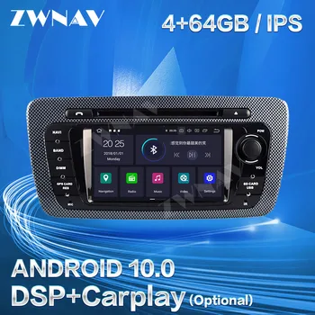 Carplay Za SEAT IBIZA 2009 2010 2011 2012 2013 Android 10 Multimedijski Predvajalnik, GPS Navi Auto Audio Stereo Radio, Diktafon, Vodja Enote