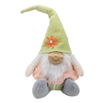 Velikonočni Zajček Gnome Pomlad Počitniških Domov Dekoracijo Plišastih Ročno Zajec Švedski Tomte Elf Lutka Okraski