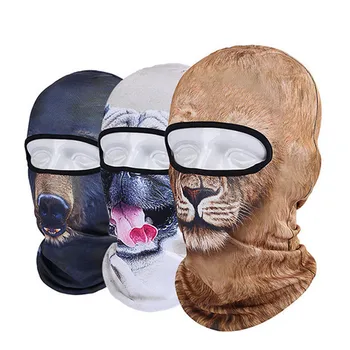 3D Živali Stranka Kapa Klobuk Poln Obraz Zaščitne Maske na Prostem Skp Usposabljanje Skateboard Smučarskih Kolesarjenje Kolo Jahanje Masko Balaclava Skp