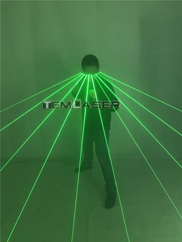 532nm Zelena Laserska Očala Za Pub Klub DJ Kaže Z 10Pcs Zeleni Laser Za LED svetlobna Kostume, ki Kažejo