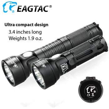 EAGTAC TX25C Ultra Kompakten EOS Svetilka 1177 Lumnov Dolge Razdalje CR123A Porcket Lahka Strani Stikalo Posnetek na Magnetni Tailcap