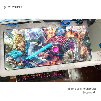 Zelda mouse pad Čudovit gaming mousepad anime 900x400x4mm urad notbook desk mat kul nove padmouse igre pc gamer preproge