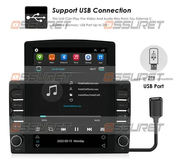 2G+32 G 9 inch & 10.1 palčni Universal Avto GPS Navigacija Android 10 USB, Bluetooth, FM, USB, WIFI 4G CSD Ogledalo povezavo OBD2 Kamera zadaj