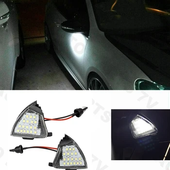 2Pcs Napak LED Pod Strani Ogledalo Mlaka Luči za VW Golf 5 Mk5 MkV Passat b6 Jetta Eos
