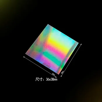 2PC 36x38mm Ultra Natančnost Nano Graviranje PET Trasmission Rešetke F Poučevanja spektralno razgradnje Natančnost komponenta Odkrivanje