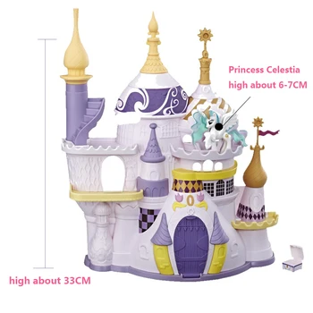 Hasbro Moj Mali Ponija Canterlot Grad Playset z Princesa program Celestia, Slika in Opremo E5522