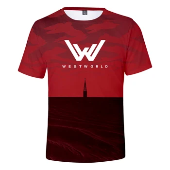 Ženske/Moški T-shirt 3D Westworld Poletje Slog T Shirt Visoke Kakovosti Prosti čas, Moda Udobno Tee Unisex Majica Plus Velikost