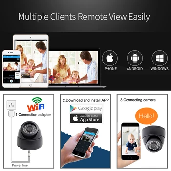 Ip Kamera, Wifi 1080P 960P 720P HD Cctv Video Nadzor Varnosti Wireless Audio IPCam Notranji Infrardeči vmesnik WI FI Dome Home Fotoaparat