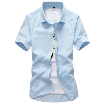 Camisa de Barvo caramelo par hombre, camisas casuales de manga corta con cuello vuelto par, porto azzurro y verano 2020, camisas