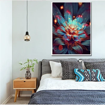 Modri cvetovi sončnic nov prihod DIY Kristalno polni sveder kvadratnih 5D diamond slikarstvo 3d navzkrižno šiv kit mozaik krog nosorogovo