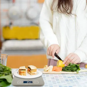 Digitalni Kuhinja Hrane Obsega Specificatio 5/10 kg, iz Nerjavnega Jekla Tehtanje Poštne Elektronske Tehtnice za Merjenje Orodja Teža Bilance