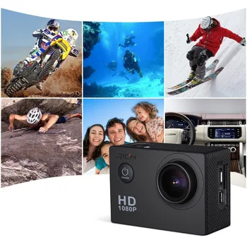 BOGATA D9 Športne delovanje Fotoaparata wifi Podvodni Mini Cam 1080P HD, 8MP Nepremočljiva SJ Cam športne kamere, ki gredo na prostem pro
