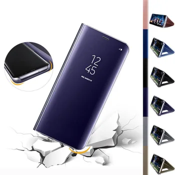 Čast 7A Pro Primeru 5.7 Stojalo Flip Mirror Telefon Primerih Za Huawei Y6 Prime 2018 Primeru Zajema Čast 7 Pro AUM-L29 Polno Stanovanje Vrečko
