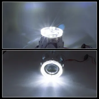 1 Par 2.5 inch Angel Eyes za H1 H4 H7 Avto HID Bixenon Žarometi Projektor dodatna Oprema Ne Vključuje Objektiv in Žarnice