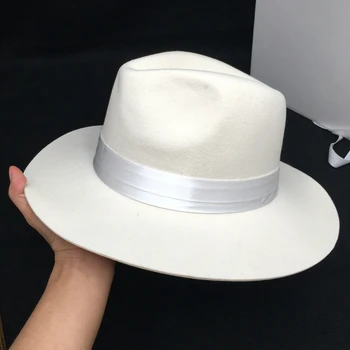Jesen/zima volne, bela ženska jazz kapa klobuk panamski klobuk moda ravno prva Anglije, gospod pogodbeno klobuk za človeka fedoras