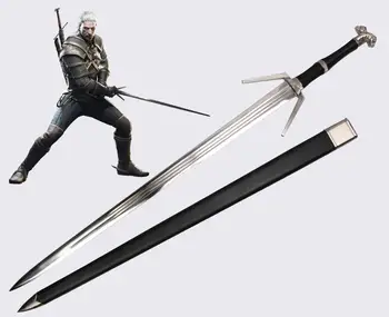 THE WITCHER srebrni meč meč Geralt od Rivia TV Serije Igra Cosplay Cosplayer Yennefer Triss