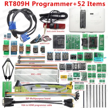Prvotne RT809H EMMC-Nand FLASH Programer +52 Postavke/TSOP56/TSOP48/SOP8 TSOP28 EDID Kabel + Test Posnetek PLCC Vtičnice