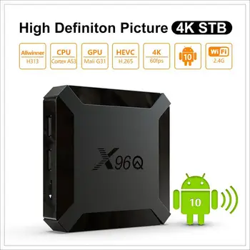 HobbyLane X96Q Smart TV-sprejemnikom HD Polje Android 10.0 Set-Top Box Digitalni TV Pretvornik Multi-language Smart TV Box