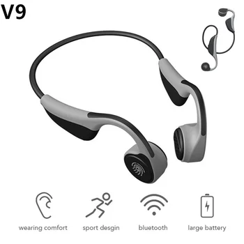 Šport Kostne Prevodnosti Bluetooth Brezžične Slušalke z Mikrofonom Dotik Vrsto Dvostranskih Stereo Nepremočljiva Večtočkovne Povezave USB 5.0