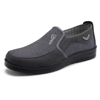 Moška Športna obutev Zdrsne na Loafers Plus velikost 38-48 Učiteljev Odraslih Dihanje Čoln čevlji Platno moški čevelj