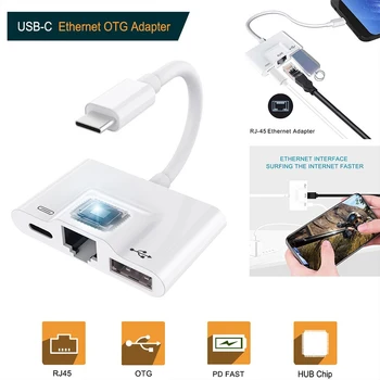 Adapter Za Strele z RJ45 Ethernet LAN Žično Omrežje z USB 3.0 OTG Digitalni Fotoaparat Bralec Pretvornik Za iPhone X/XR/XS/8/7