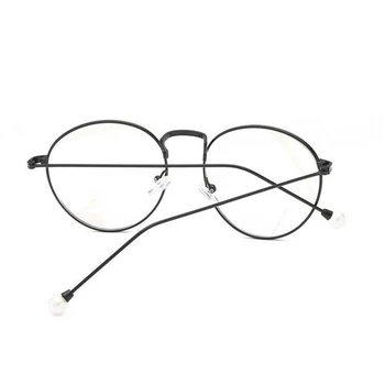 -1.0 -1.5 -2.0, Da -6.0 Pearl Končal Kratkovidnost Očala Za Ženske Trend Krog Kovinski Okvir Ženski kratkovidno Očala